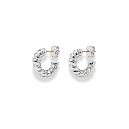 DY Silver Hoops by MARO Jewelry
