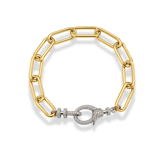 INTERLOCK PAVE BRACELET