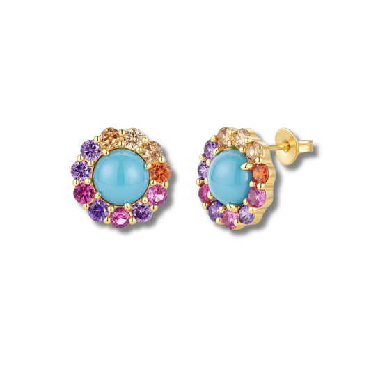 Turquoise Bloom Earrings
