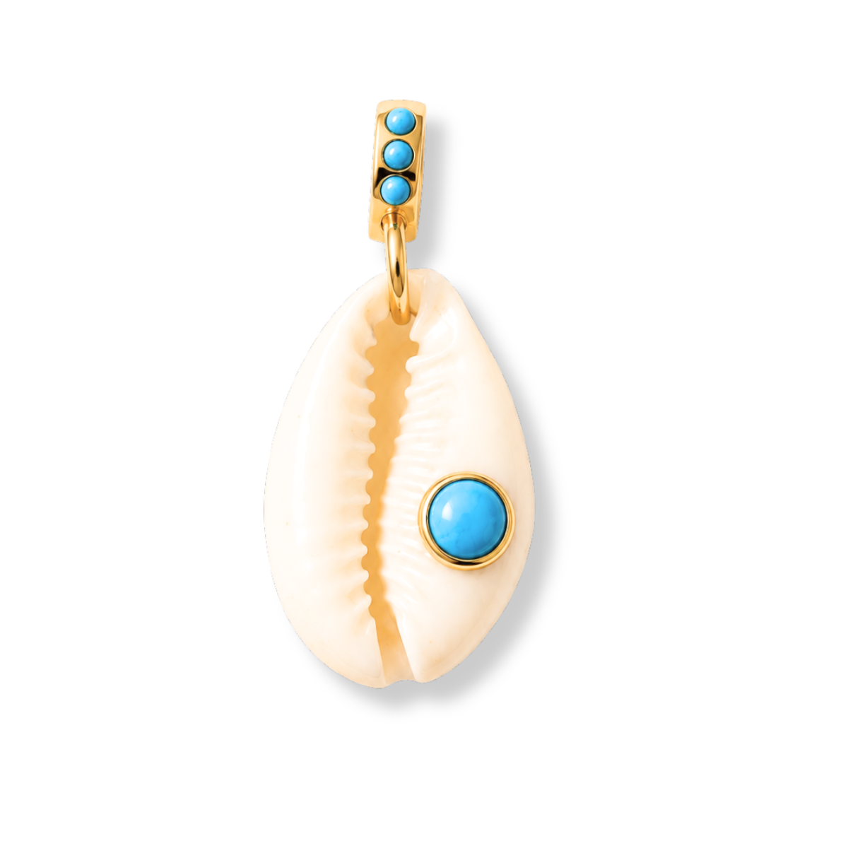 The Turquoise Shell Charm