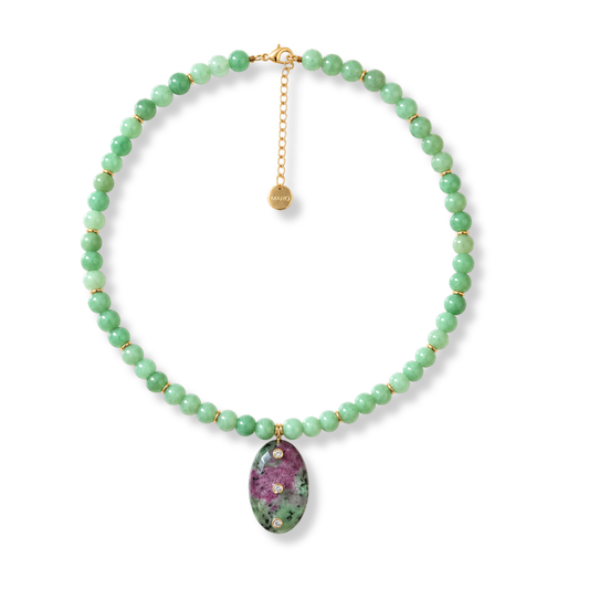 The Rubi Zoisite Necklace