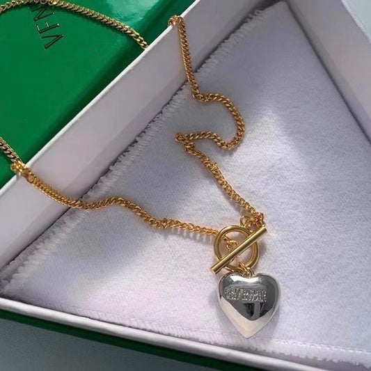 BLNCIAGA HEART NECKLACE - MARO JEWELRY