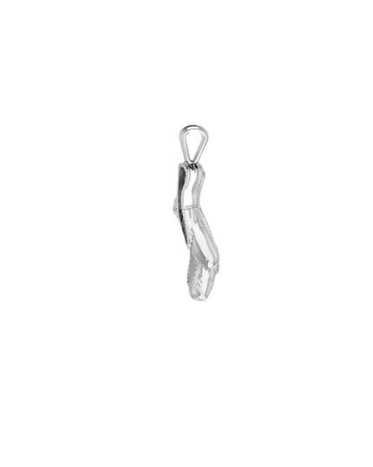 Gold Ballet Shoe Pendant Necklace — delicate minimalist design symbolizing grace and movement, waterproof and hypoallergenic jewelry by MARO