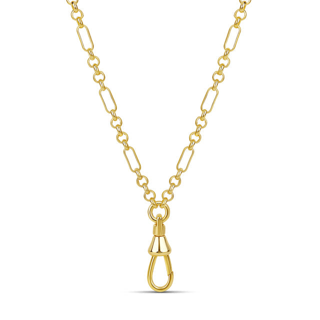 Gold-tone Front Clasp Chain necklace by MARO with bold link design