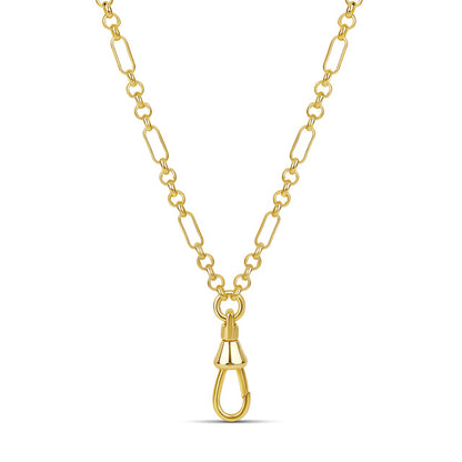 Gold-tone Front Clasp Chain necklace by MARO with bold link design