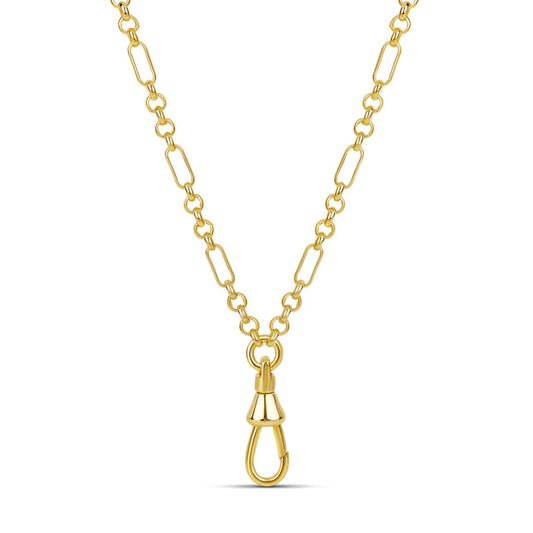 Gold-tone Front Clasp Chain necklace by MARO with bold link design