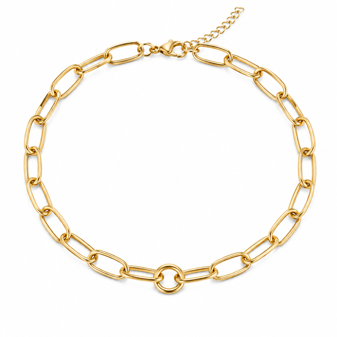LINK PUSH CLASP NECKLACE