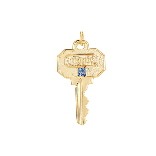 Golden Secret Key Necklace — gold-tone key pendant on chain, waterproof and hypoallergenic minimalist jewelry by MARO.