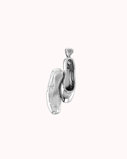 Little Ballet Flat Gold Necklace — elegant feminine pendant inspired by ballet shoes, waterproof and hypoallergenic jewelry by MARO.