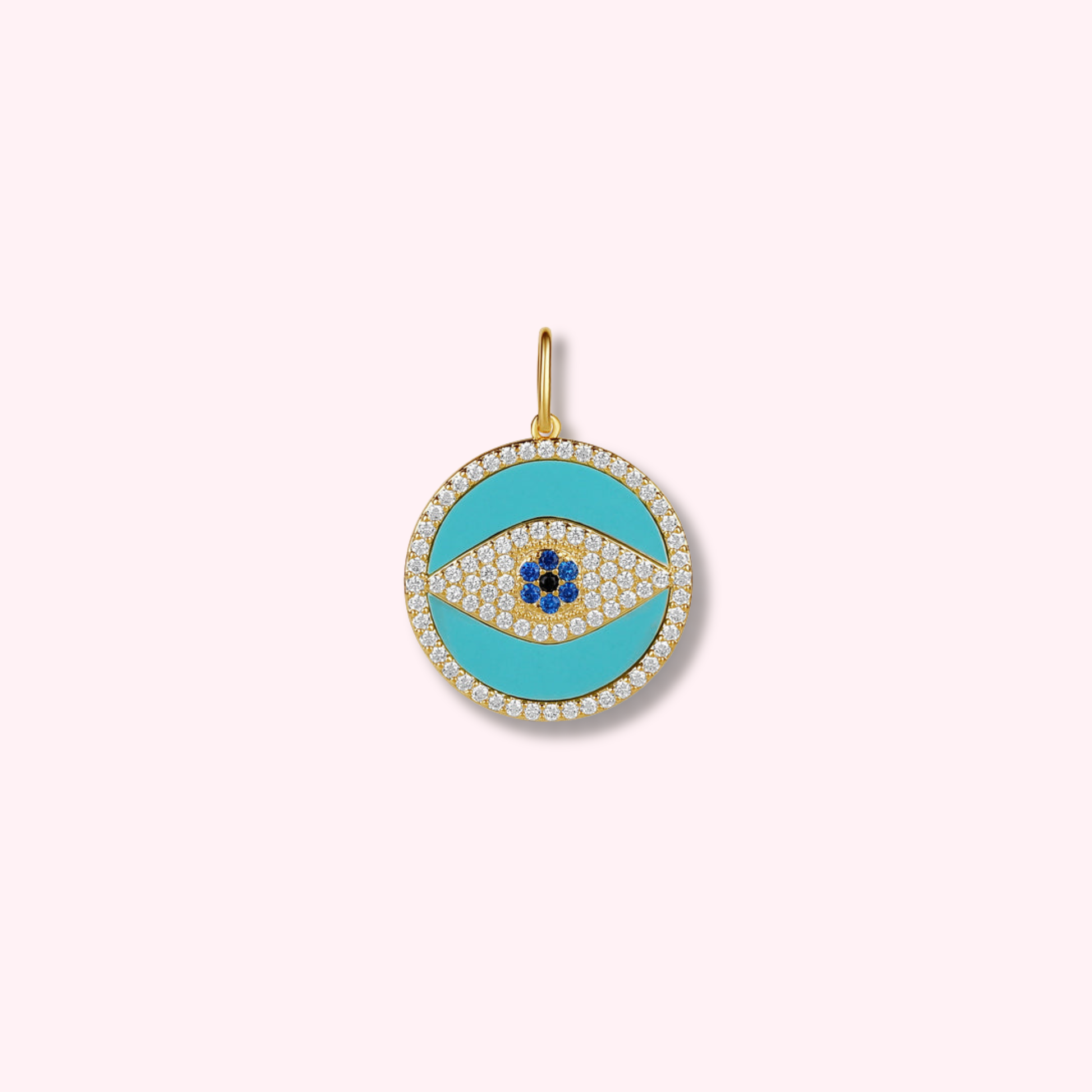Pure Protection Necklace — gold chain with protective eye pendant, waterproof hypoallergenic jewelry by MARO.
