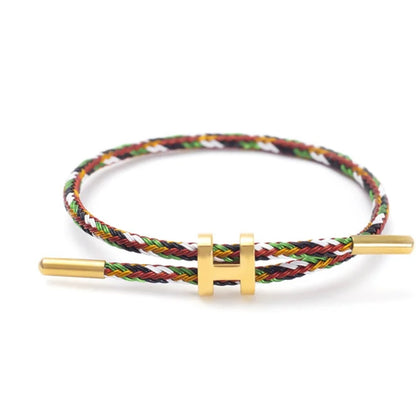 Multicolor Mix & Match Bracelet by MARO JEWELRY – adjustable braided bracelet with gold accent, playful and versatile accessory.