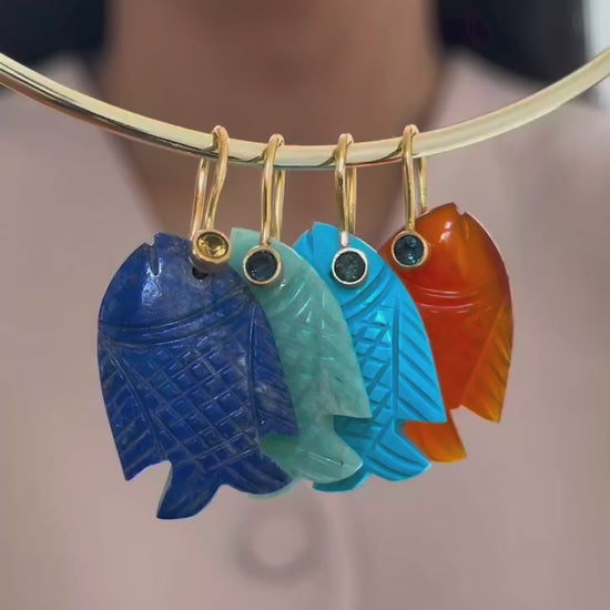 Fish Pendant Necklace gold fish charm necklace for women