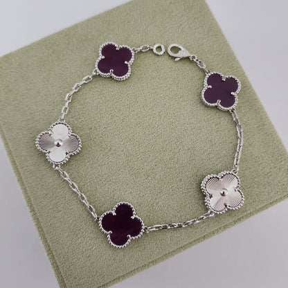 Clover Silver Bracelet by MARO Jewelry